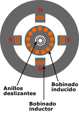 tipos de rotor de un motor sincrono